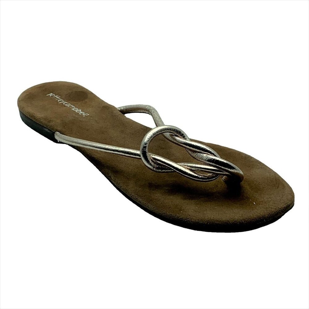 Jeffrey Campbell Womens Tan & Silver Sandals Size 6